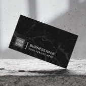 Corporate Custom Logo Modern Dark Marble Visitekaartje