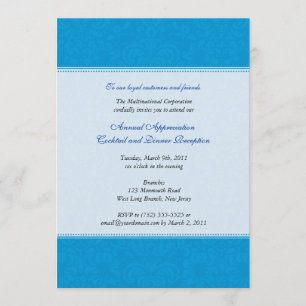 Corporate Damask Cerulean Kaart