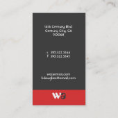 Corporate Elegance Visitekaartje (Achterkant)
