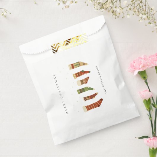 CORPORATE ELEGANT RED GREEN CHRISTMAS STOCKINGS BEDANKZAKJE (Gezegeld)