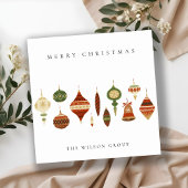 CORPORATE ELEGANT RED GREEN CHRISTMAS STOCKINGS FEESTDAGENKAART