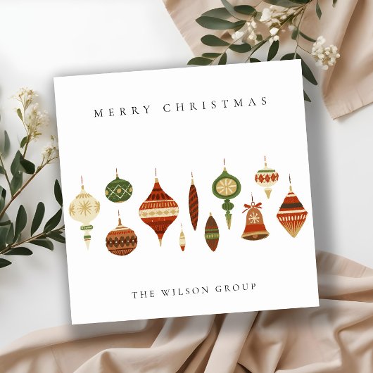 CORPORATE ELEGANT RED GREEN CHRISTMAS STOCKINGS FEESTDAGENKAART