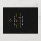 Corporate Elegant Zwart Wit Kerstmis Nieuwjaar Briefkaart (Achterkant)