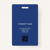Corporate Employee Blue ID badge (Achterkant)
