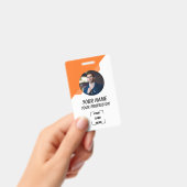 Corporate Employee ID Badge Template (Handheld)