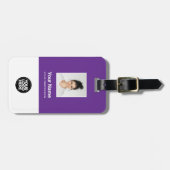Corporate Employee Photo, Bar Code, Logo, Name Bagagelabel (Voorkant horizontaal)