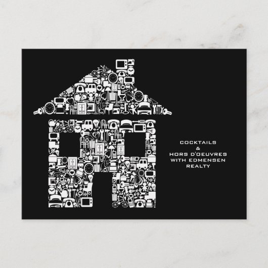 Corporate Event Cocktail Party DIY Uitnodiging (Voorkant)