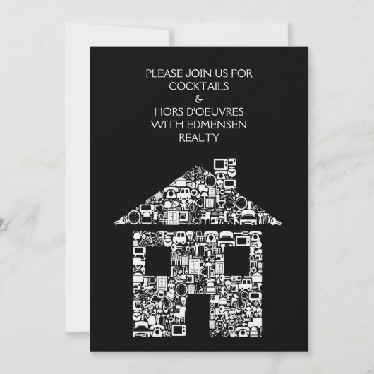 Corporate Event Cocktail Party DIY Uitnodiging (Voorkant)