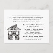 Corporate Event Cocktail Party DIY Uitnodiging Briefkaart (Achterkant)