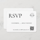 Corporate event custom logo gereserveerde stoelen  informatiekaartje (Voorkant / Achterkant)