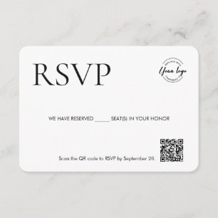 Corporate event custom logo gereserveerde stoelen  informatiekaartje