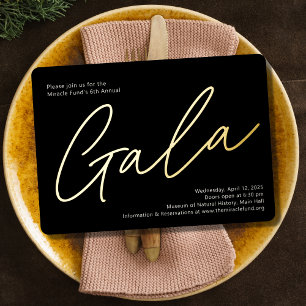 Corporate Event Gala nodigt de kopregel voor echte Folie Uitnodiging