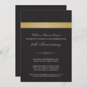 Corporate Event Ribbon Invitation (goud) Kaart (Voorkant / Achterkant)