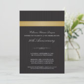Corporate Event Ribbon Invitation (goud) Kaart (Staand voorkant)