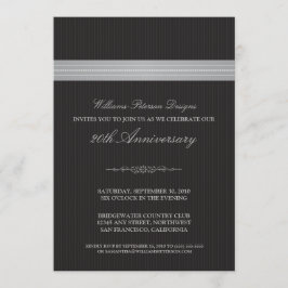 Corporate Event Ribbon Invitation (zilver) Kaart