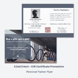 Corporate Fitness Cadeaubon Promotie Flyer
