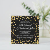 Corporate Fundraiser Gold Glitter Confetti Black (Staand voorkant)