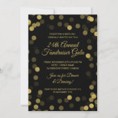 Corporate Fundraiser Gold Glitter Stippen Black (Voorkant)