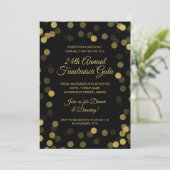 Corporate Fundraiser Gold Glitter Stippen Black (Staand voorkant)
