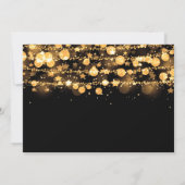 Corporate Fundraiser Gold Sparking String Lights Kaart (Achterkant)