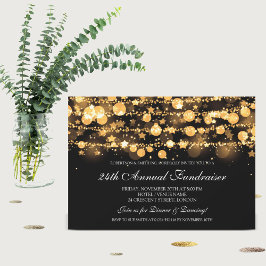 Corporate Fundraiser Gold Sparking String Lights Kaart