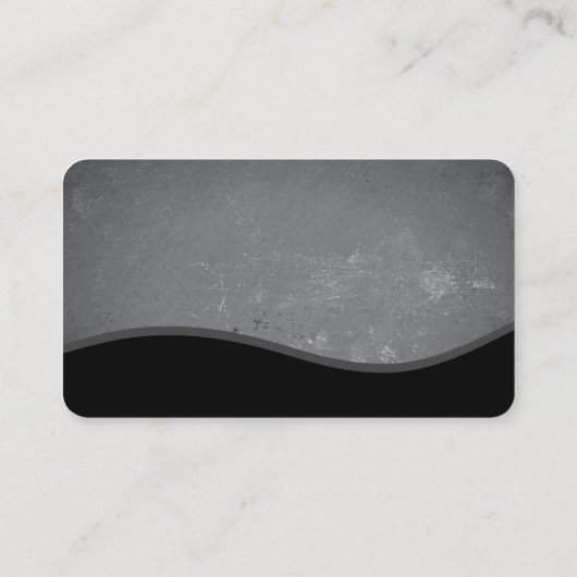 Corporate Gold Trim Monogram en Slate Visitekaartje (Achterkant)