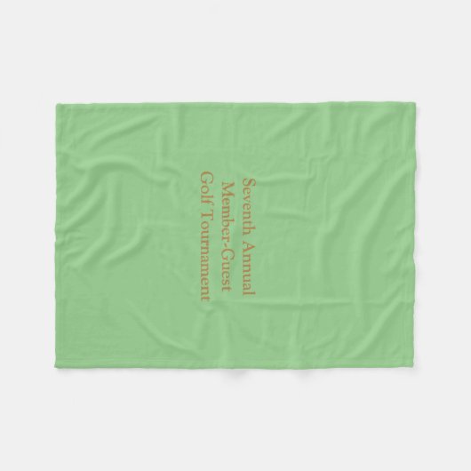 Corporate Golf Tournament Invitation Fleece Deken (Voorkant (Horizontaal))