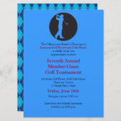 Corporate Golf Tournament Invitation Kaart (Voorkant / Achterkant)