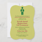 Corporate Golf Tournament Invitation Kaart (Voorkant)