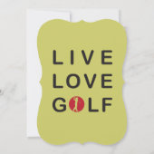 Corporate Golf Tournament Invitation Kaart (Achterkant)