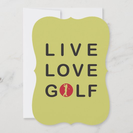 Corporate Golf Tournament Invitation Kaart (Achterkant)