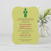 Corporate Golf Tournament Invitation Kaart (Staand voorkant)