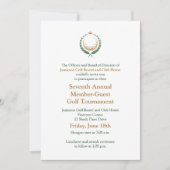 Corporate Golf Tournament Invitation Kaart (Voorkant)