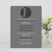 Corporate Golf Tournament Invitation Kaart (Staand voorkant)