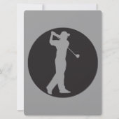 Corporate Golf Tournament Invitation Kaart (Achterkant)