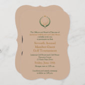Corporate Golf Tournament Invitation Kaart (Voorkant / Achterkant)