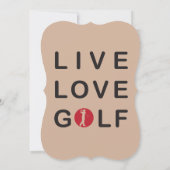 Corporate Golf Tournament Invitation Kaart (Achterkant)