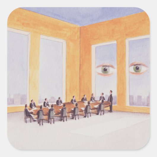 Corporate Governance 2003 Vierkante Sticker (Voorkant)