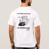 Corporate Greed T-shirt (Achterkant)