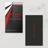 Corporate Grey Rood & Wit Visitekaartje 2 (Voorkant / Achterkant)