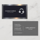 Corporate Headset Visitekaartje (Voorkant / Achterkant)