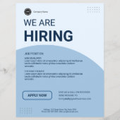 Corporate Hiring Job Vacature Custom BUSINESS logo Flyer (Voorkant)