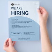 Corporate Hiring Job Vacature Custom BUSINESS logo Flyer (Hand)