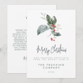 Corporate Holiday Cards Kaart (Voorkant / Achterkant)