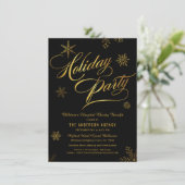 Corporate Holiday Charity Benefit Fundraiser Feestdagenkaart (Staand voorkant)