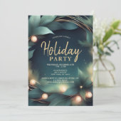 Corporate Holiday Kantoor Party Invitation Feestdagenkaart (Staand voorkant)