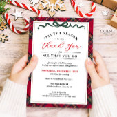 Corporate Holiday Party Invitation - Thank You Red Kaart