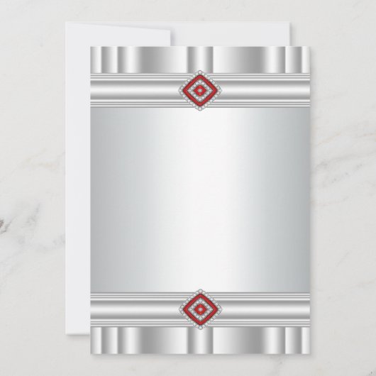 Corporate Holiday Party Uitnodigingen Rood (Achterkant)