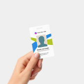 Corporate ID Card Design Template Badge (Handheld)