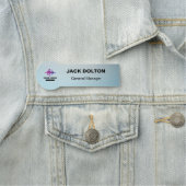 Corporate Identity: Gepersonaliseerde zilveren naa Naamplaatje (In situ)